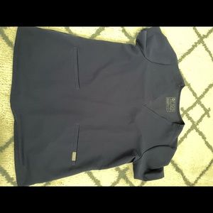 FIGS Casma scrub top in navy blue